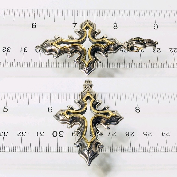 Konstantino 925 18k Lg Hebe Cross Enhancer Pendant - Picture 5 of 8